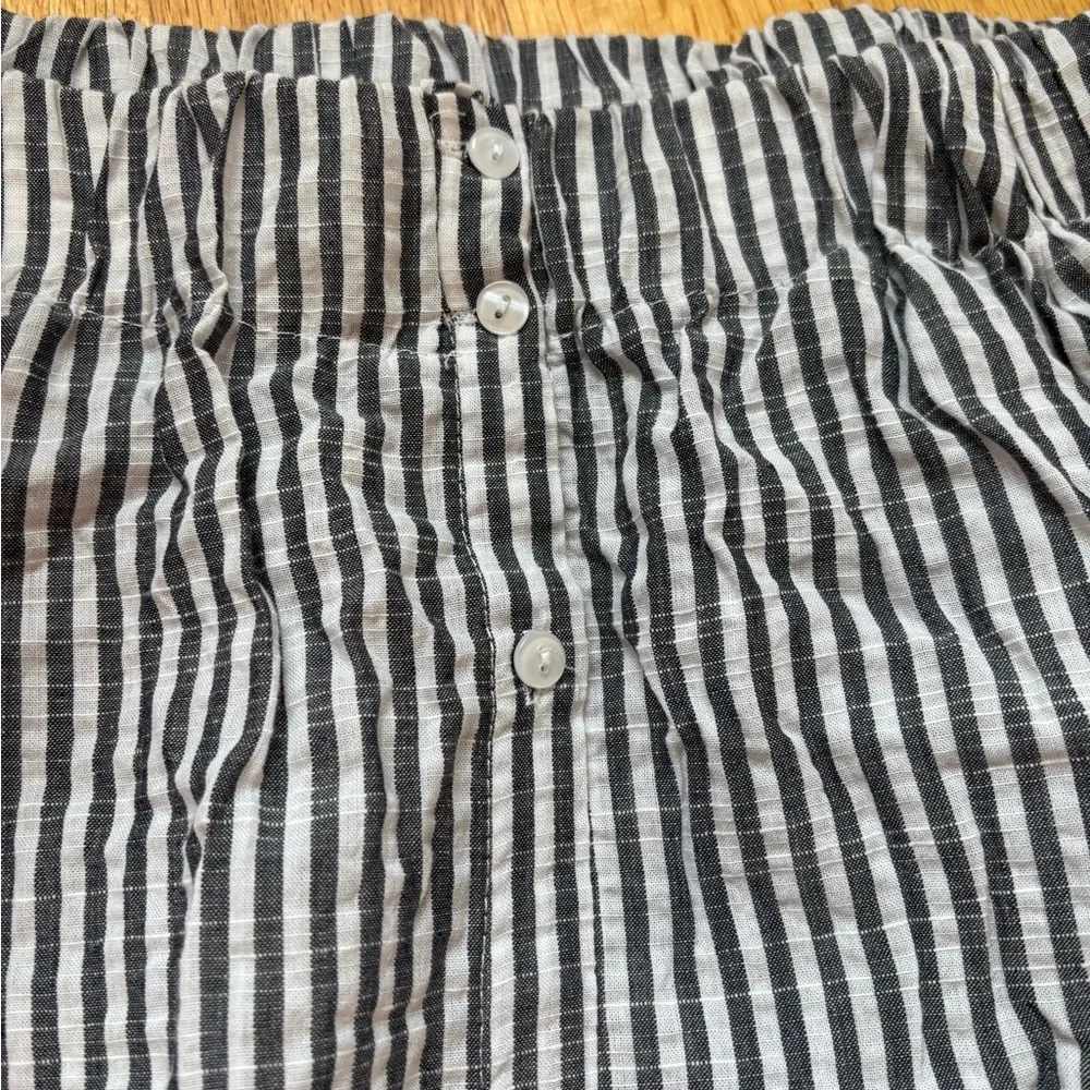 Love Notes Monochrome Striped Swim Coverup - Picture 4 of 4